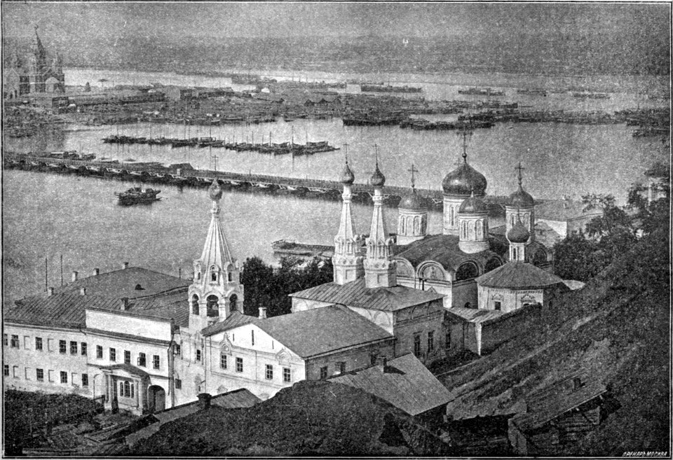 Вид на Стрелку и на слияние Оки и Волги