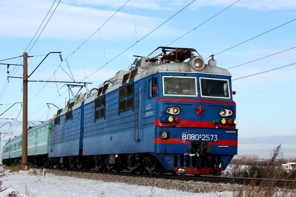 ВЛ80С-2573, Казахстан, Карагандинская область, перегон Жана Караганды - Майкудук (Trainpix 182045)