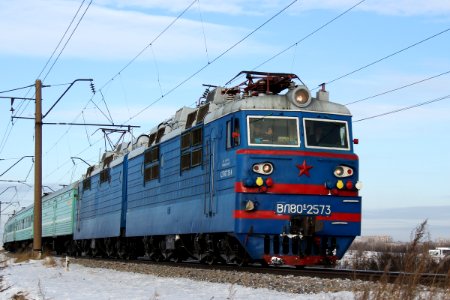ВЛ80С-2573, Казахстан, Карагандинская область, перегон Жана Караганды - Майкудук (Trainpix 182045)
