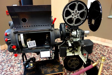 1939 Super Simplex Projector, Model No. 58980, made by International Projector Corp., owned by William Randolph Hearst - Hearst Castle - DSC07053