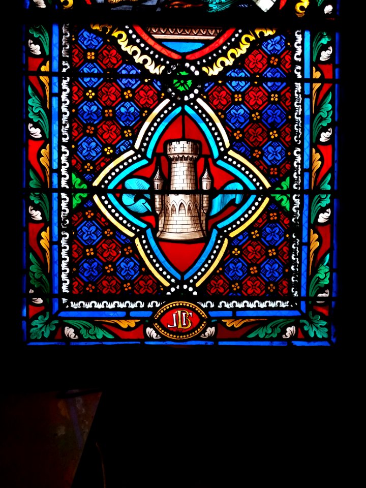 Église de la Rédemption - Détail du vitrail central de l'abside 2