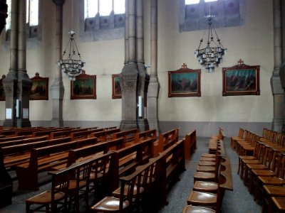 Église de l'Immaculée-Conception - Nef - Tableaux du chemin de croix