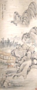 'The Examination Candidate', ink and colors on paper by Ren Xiong (1823-1857)