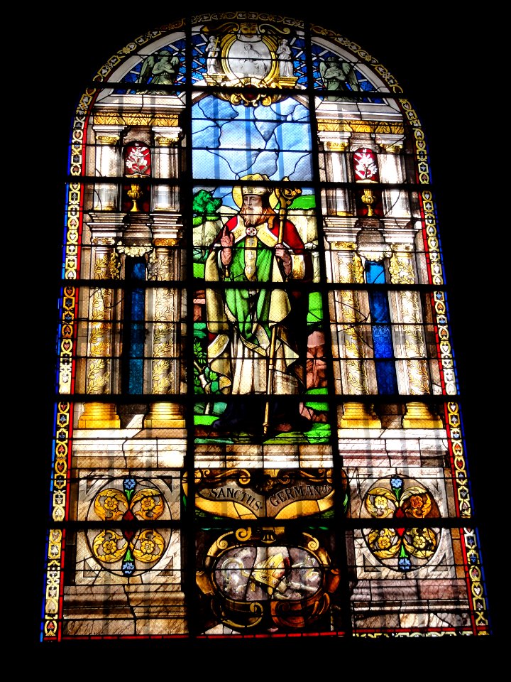 Église Saint-Germain de Pantin, vitrail 03 sanctus Germanus