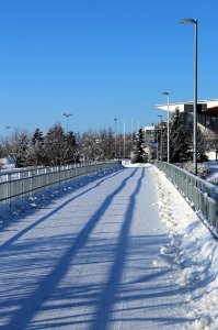 Ämmänväylä bikeway bridge Oulu 20170305 photo