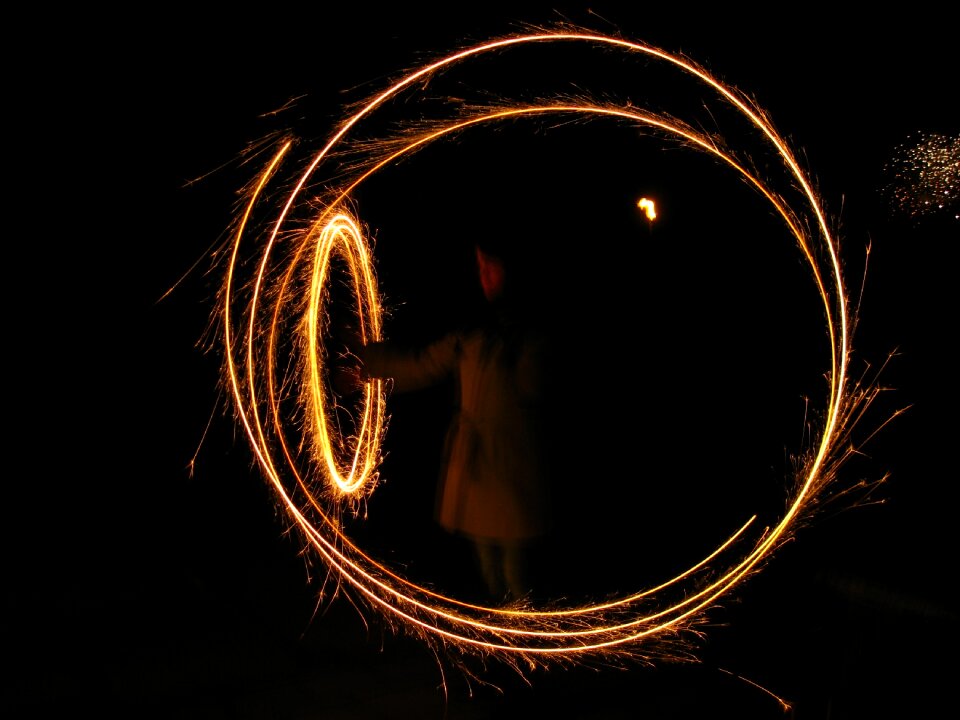 Glowing turn of the year light