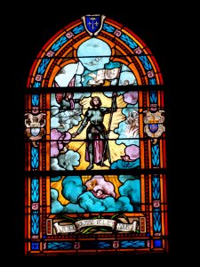 Église Saint-Victor d'Artenay (Loiret) vitrail St.Jeanne d'Arc 01