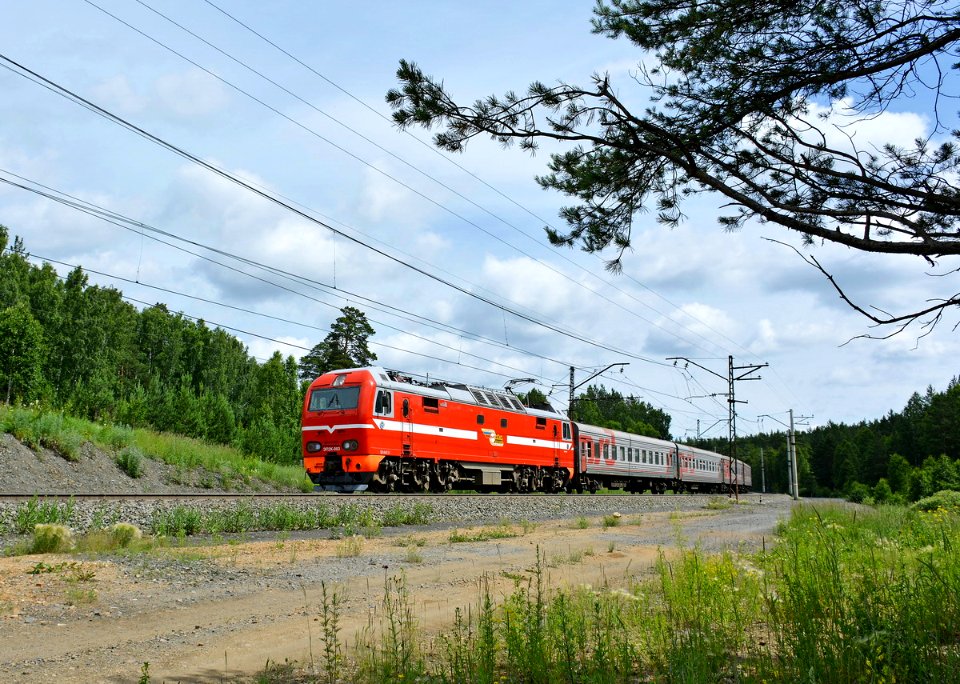 ЭП2К-083, Россия, Челябинская область, перегон Кисегач - Миасс-I (Trainpix 200308)