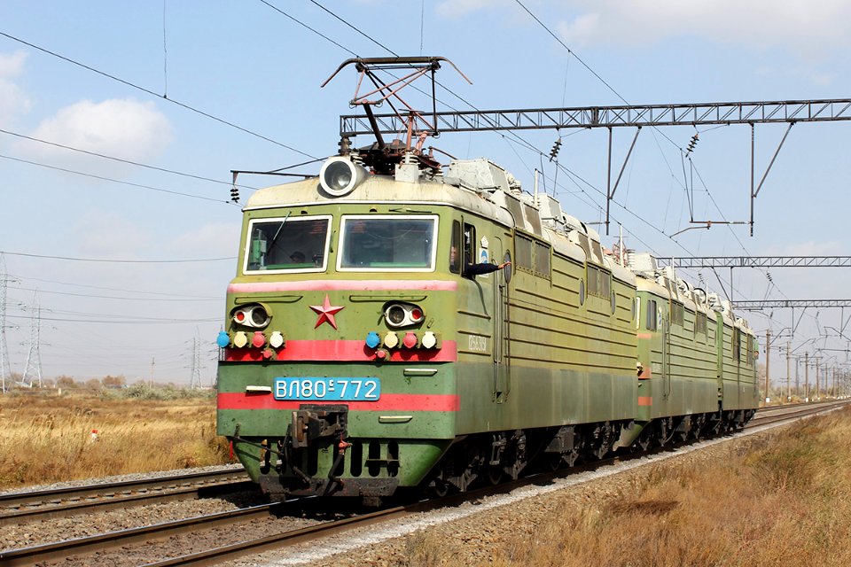 ВЛ80С-772, Казахстан, Карагандинская область, перегон Майкудук - Жана Караганды (Trainpix 144564)