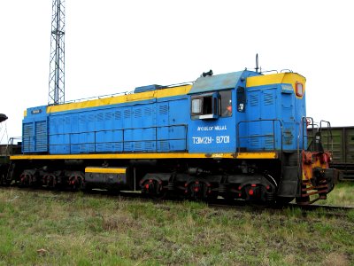 ТЭМ2У-8701, Казахстан, Карагандинская область, станция Пришахтинская (Trainpix 101858)