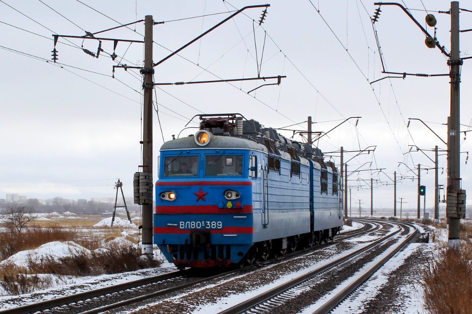 ВЛ80С-389, Казахстан, Карагандинская область, перегон Майкудук - Жана Караганды (Trainpix 148206)