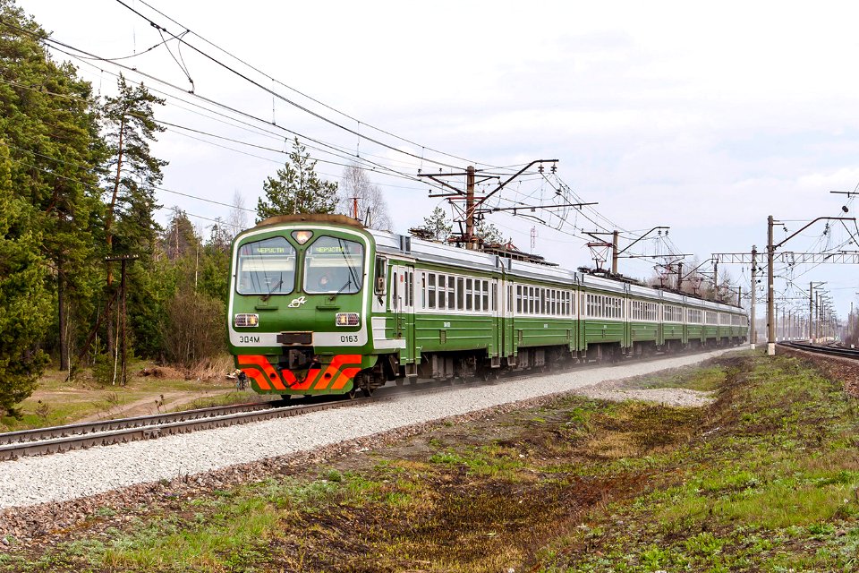 ЭД4М-0163, Россия, Московская область, перегон Кривандино - Шатура (Trainpix 145846)