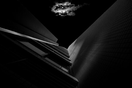 Urban architecture black and white art
