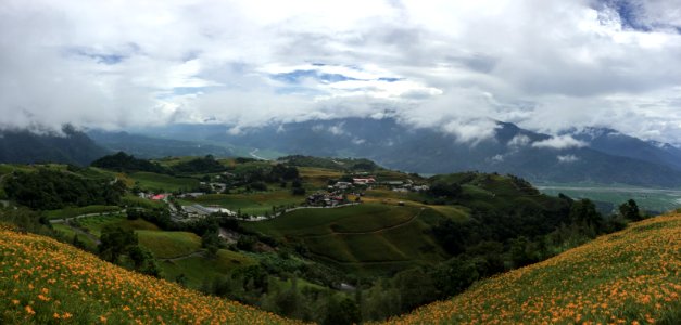 六十石山 panoramic, August 2017