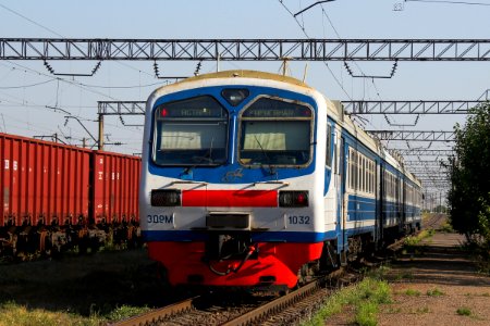 ЭД9М-1032, Казахстан, Карагандинская область, станция Кокпекты (Trainpix 201818)