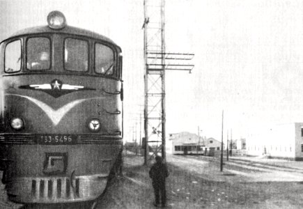 ТЭ3-5456, СССР, Казахская ССР, станция Кунград (Trainpix 171497)