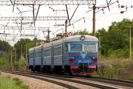 ЭР9М-581, Казахстан, Карагандинская область, перегон Майкудук - Жана Караганды (Trainpix 197097)