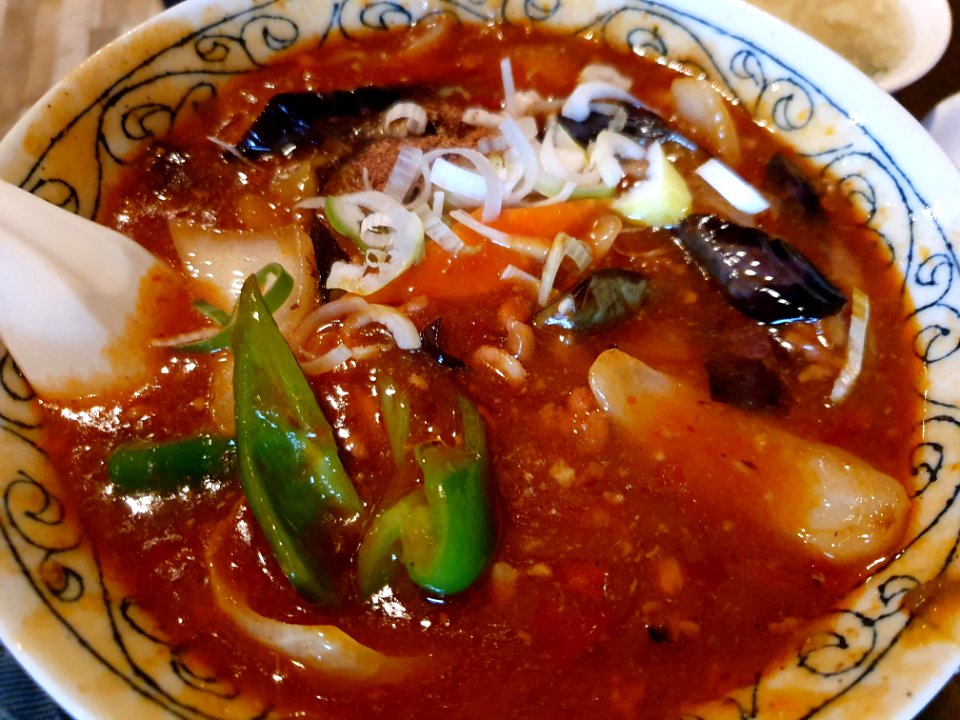 東京の中華料理店で麻婆茄子