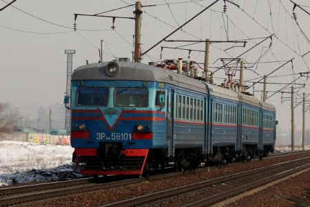 ЭР9М-581, Казахстан, Карагандинская область, перегон Караганда - Караганозек (Trainpix 189740)