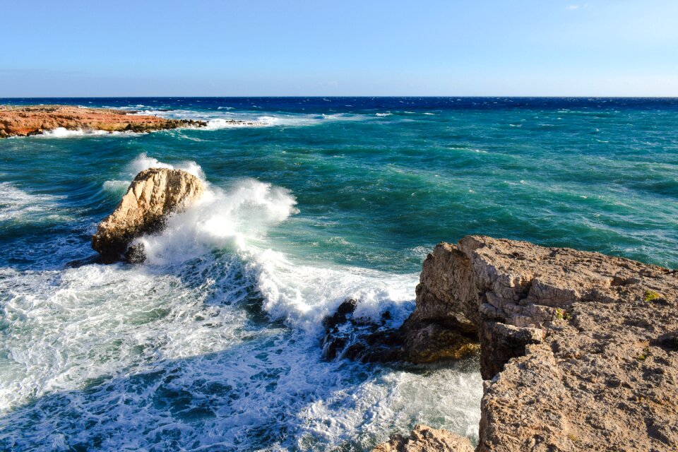 Crushing coast sea