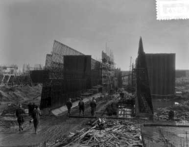 Zuiderzeewerken aanbouw gemaal Wortman, aanbouw sluis, Bestanddeelnr 906-8573