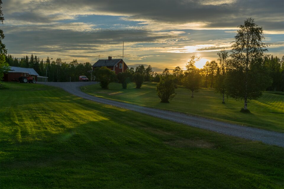 Landscape panorama sweden