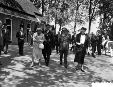 ZKM de Sjah van Iran bezoekt Friesland, Bestanddeelnr 910-3847