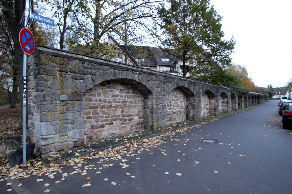 Zollmauer, Wallstraße in Kassel