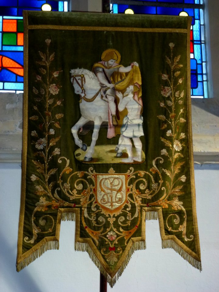 Zouafques (Pas-de-Calais, Fr) église Saint-Martin, bannière de procession (05)