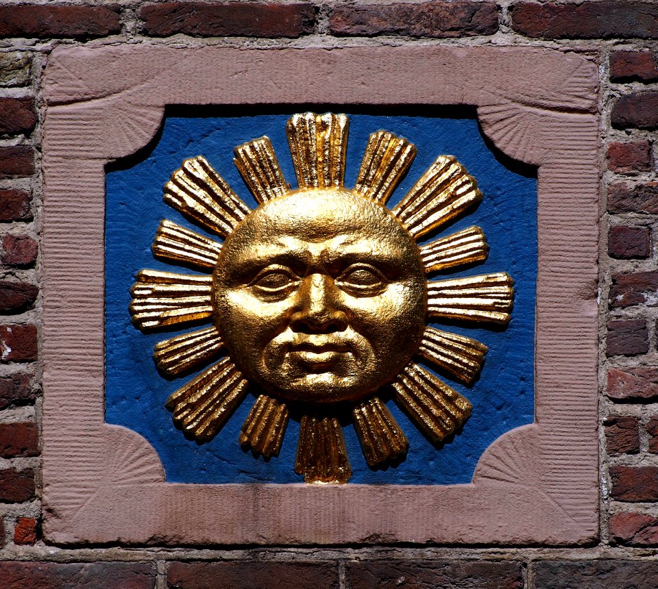 Zon, Gevelsteen, Sint Olofssteeg 8