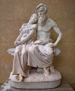 Marble oedipus colone