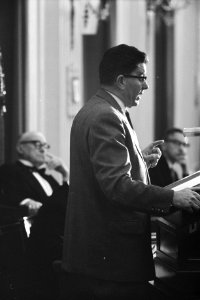 Zitting van de Tweede Kamer . Hr. Baart tijdens interpellatie, Bestanddeelnr 912-4101