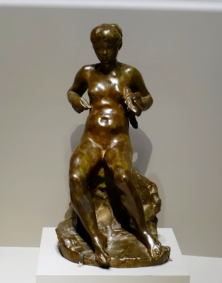 Zoubaloff Bather by Auguste Rodin, 1888, cast before 1952 by Alexis Rudier Foundry, bronze - Portland Museum of Art - Portland, Maine - DSC03956