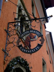 Zum Bären an der Kette Wirtshausschild