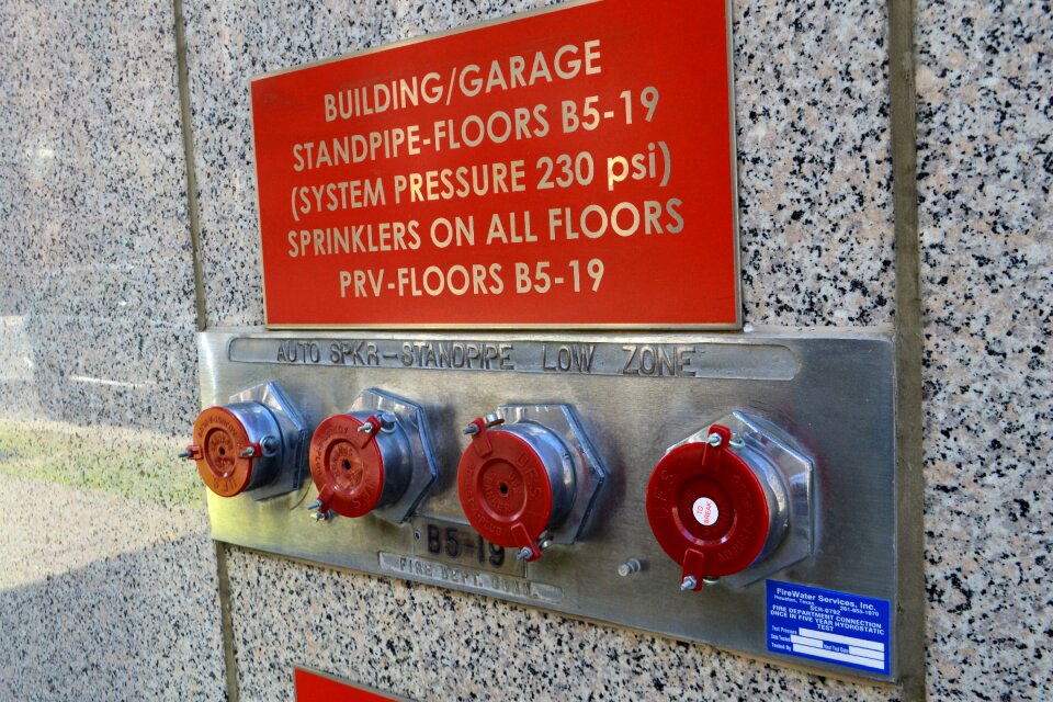 Valve plumbing fire