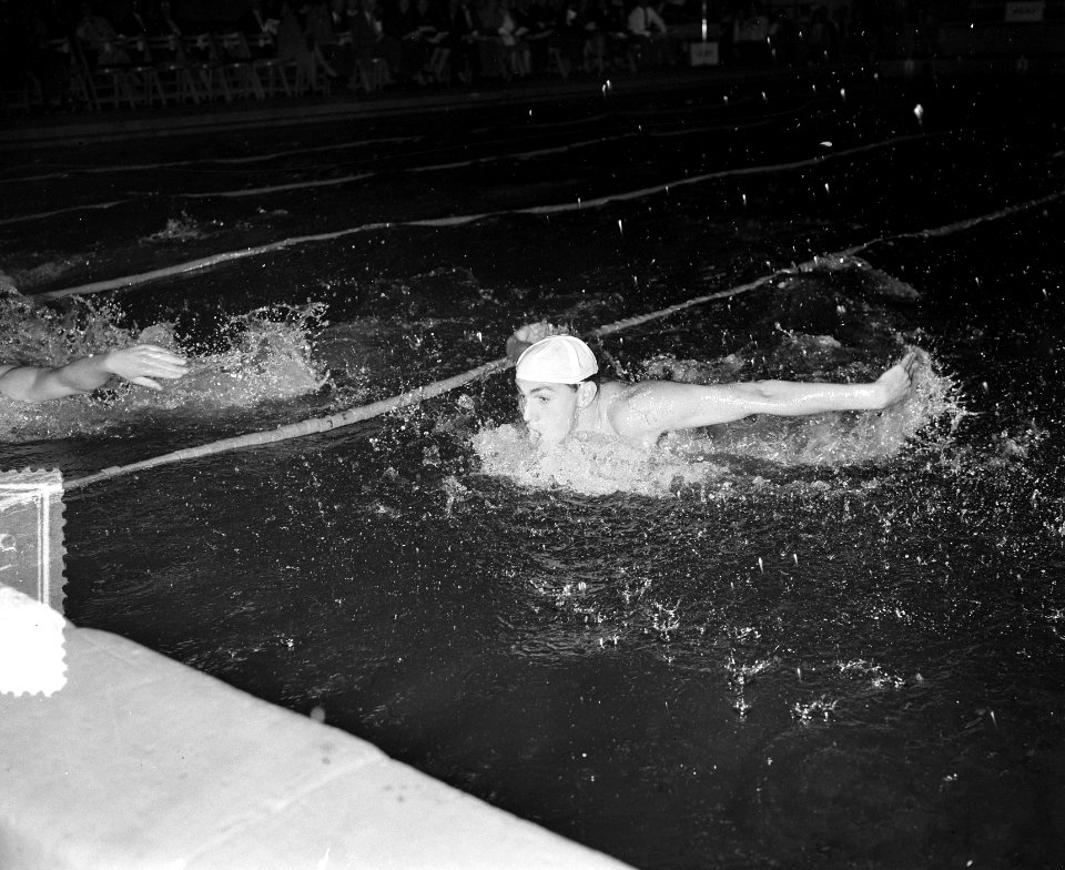 Zwemfeest sportfondsenbad Amsterdam waterpolo Meeuwen tegen BSC, Bestanddeelnr 906-7740