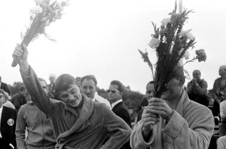 Zweminterland Nederland tegen Hongarije te Oldenzaal. Nummer 18 Dick Langerhorst, Bestanddeelnr 920-5292