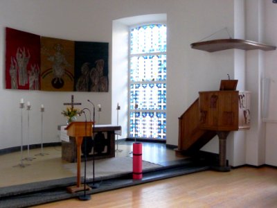 Zur Wiederkunft Christi (Berlin-Südende) Altar und Kanzel