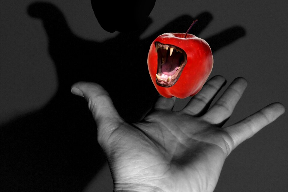 Apple teeth uneatable