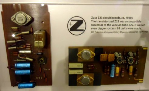 Zuse Z23 circuit modules at CHM photo