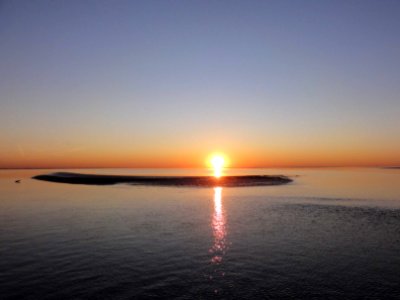Zonsondergang Waddenzee