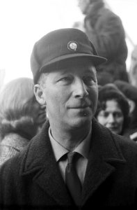 Zuidpoolexpeditie vertrokken De leiders van de expeditie de Belg Lucien Cabes, Bestanddeelnr 915-8199