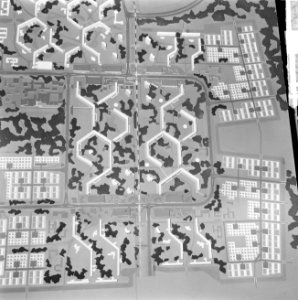 Zuidoostelijke stadsuitbreiding van Amsterdam, maquette zuidoostelijk stadsdeel, Bestanddeelnr 917-8364