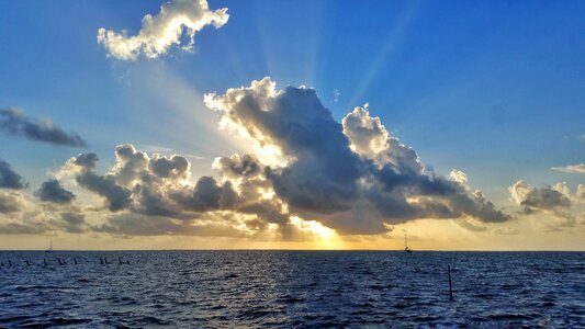 Landscape rays sky photo