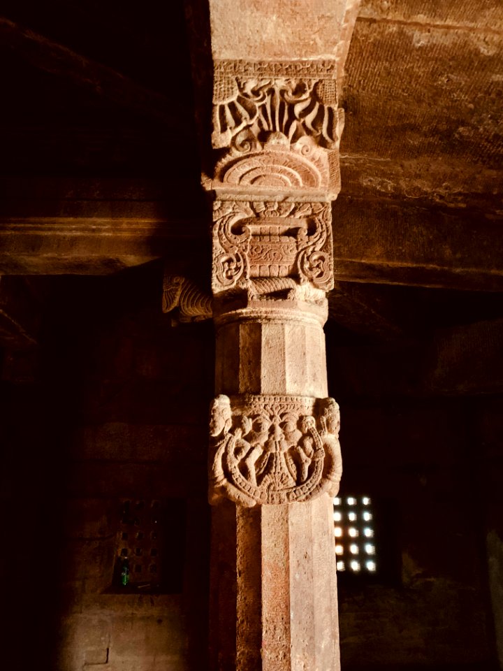 7th 8th century Garuda Brahma Temple, Navabrahma group, Alampur, Telangana India - 19