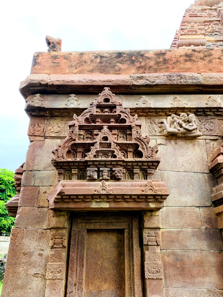 7th 8th century Garuda Brahma Temple, Navabrahma group, Alampur, Telangana India - 60