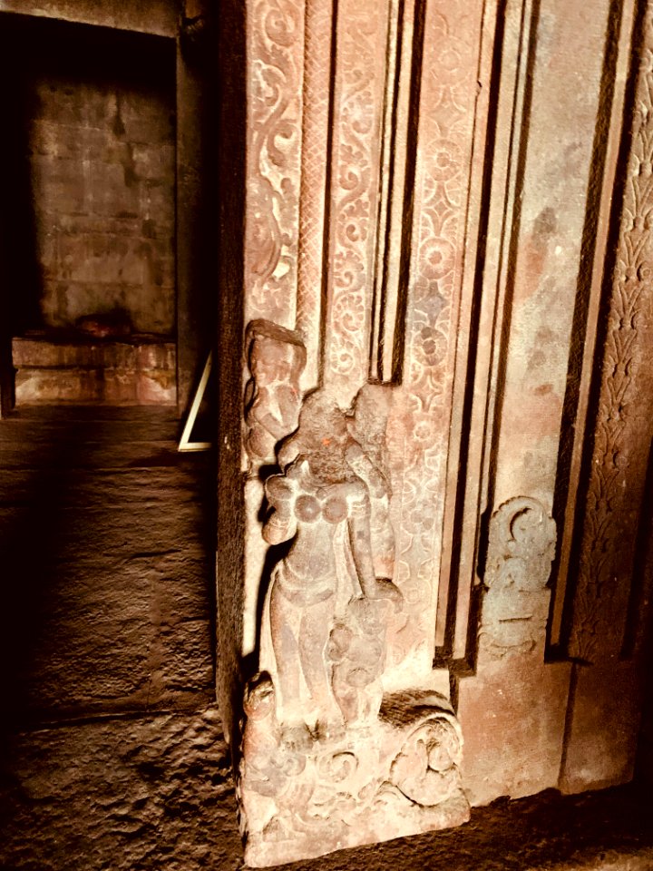 7th 8th century Garuda Brahma Temple, Navabrahma group, Alampur, Telangana India - 21