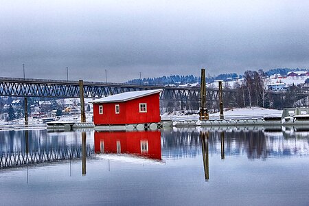 Outdoors reflection horizontal plane photo