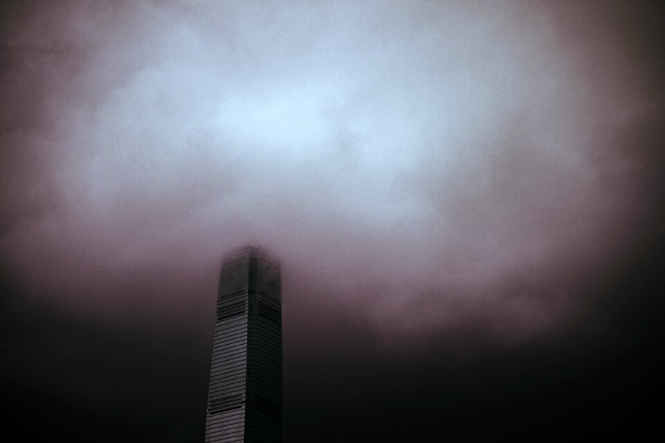 Dark cloud sky