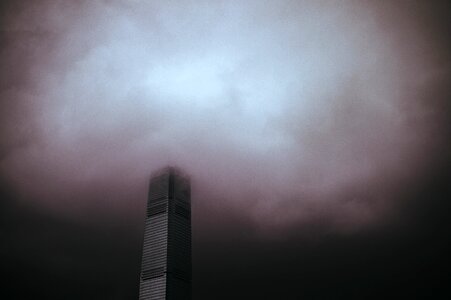 Dark cloud sky
